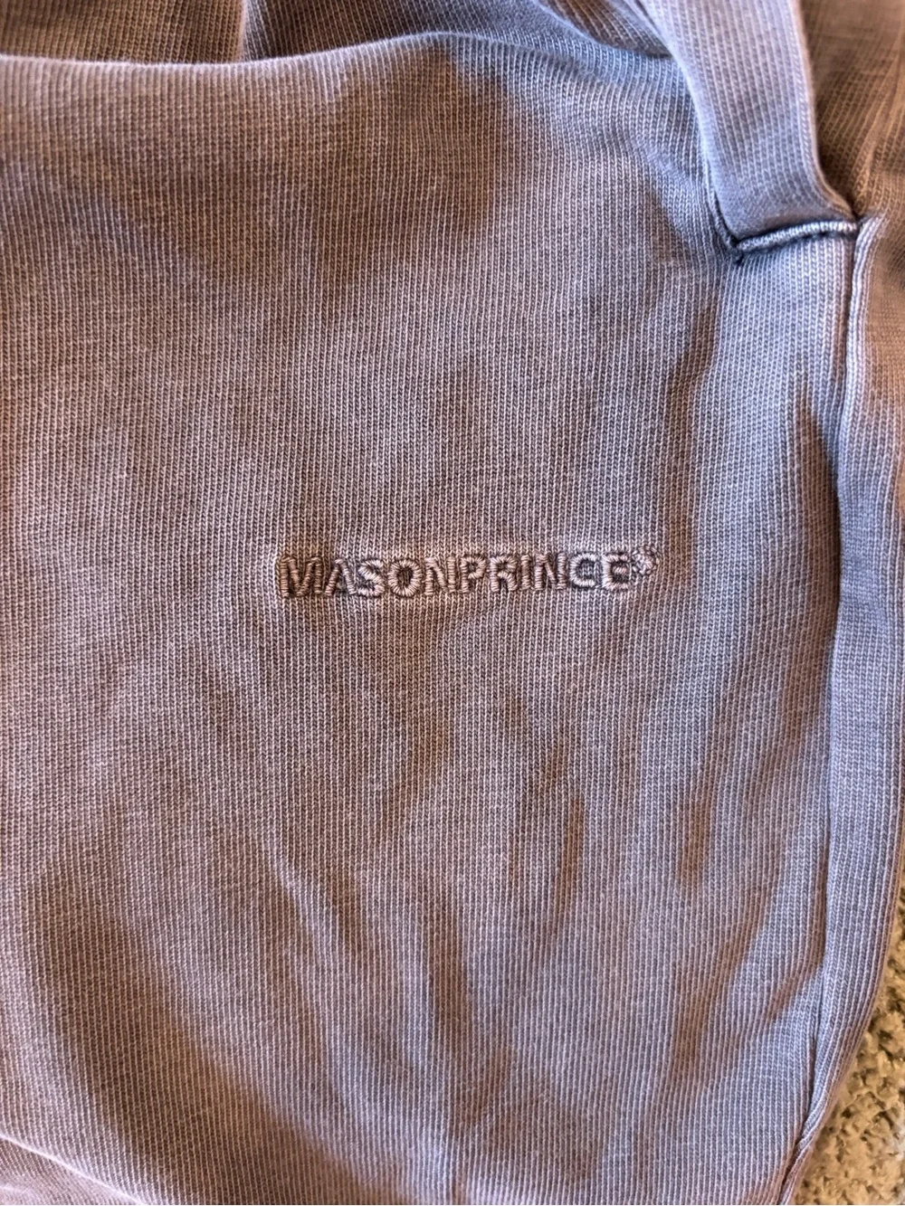 retro MasonPrince Wide-Leg Elastic Waist Pull On Sweatpant zipper Streetwear Sz1